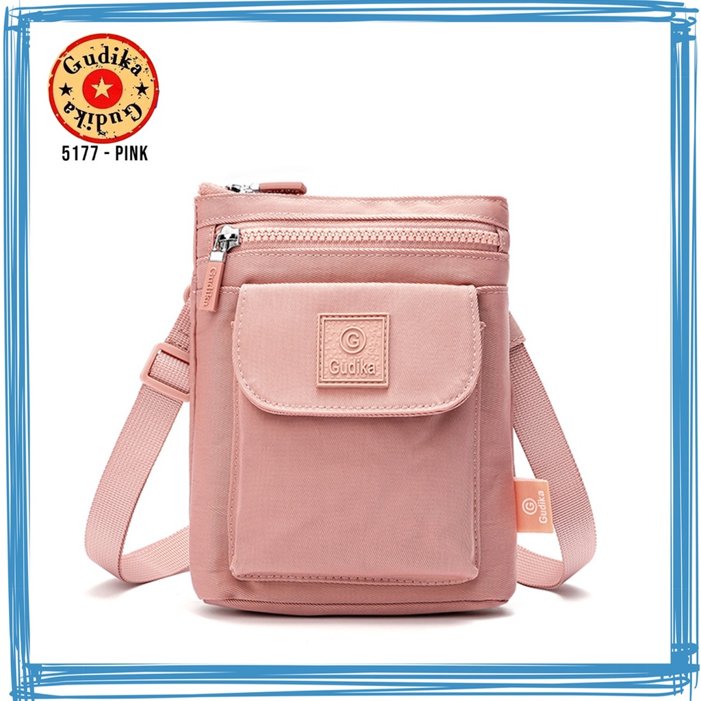 BIG SALE GUDIKA -  Tas Pinggang Wanita Bisa Selempang Kece Import Original 5177 - Tas Wanita Tas Selempang Bahu Kekinian Bahan Nylon Waterproof Anti Air - slingbag - tas mini - bag - cewek - fashion - branded - tas - slempang - termurah - ori - handbag