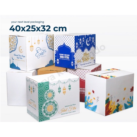 

40x25X32 (Besar) Kardus/Parcel/Parcell/Lebaran/Idul Fitri/Fitri/Eid Mubarak/Ied/Eid/Mubarak/Paket/Sembako/Hampers