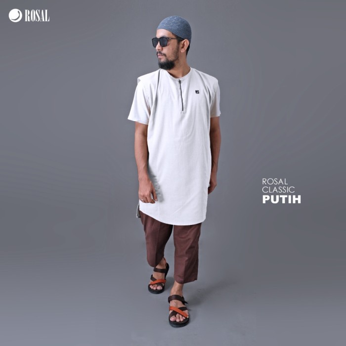 Rompi Sholat ROSAL ( Rompi Sholat ) - Putih, M(N2I1) rompi sholat pria jumbo ORIGINAL IMPORT rompi s