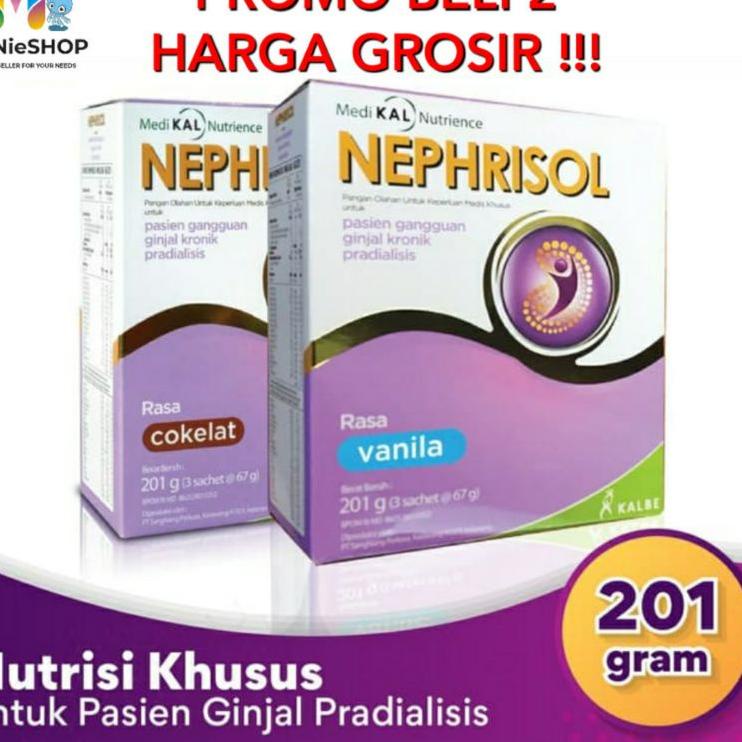 

☇ NEPHRISOL COKLAT VANILA CAPPUCCINO NEPHRISOL REGULER 201 GRAM ●