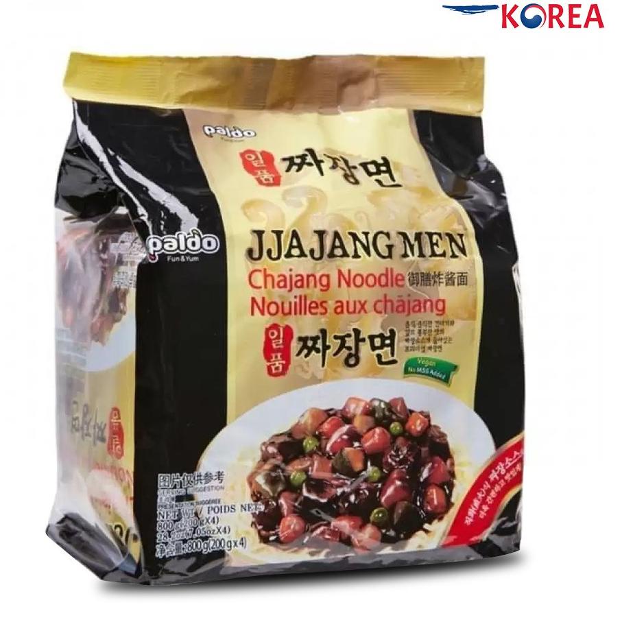 

֍ PALDO JJAJANGMYUN 1 PACK ISI 4 PCS - MIE INSTANT JJAJANGMEN KOREA ✯