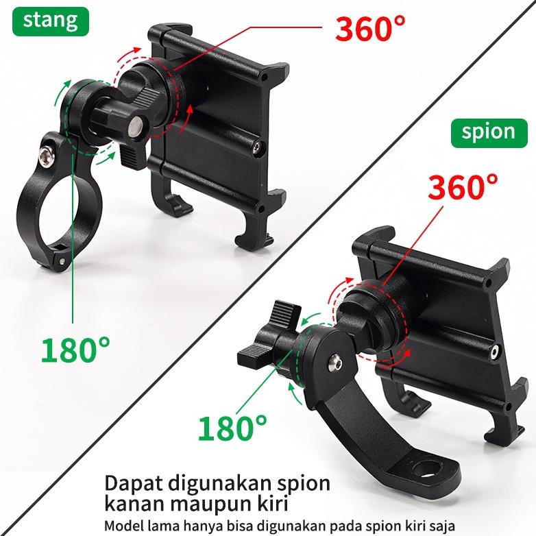 HOLDER HP MOTOR BESI DI STANG/PHONE HOLDER HP MOTOR BEAT/HOLDER HP MOTOR STANG/TEMPAT HP DI MOTOR/DU