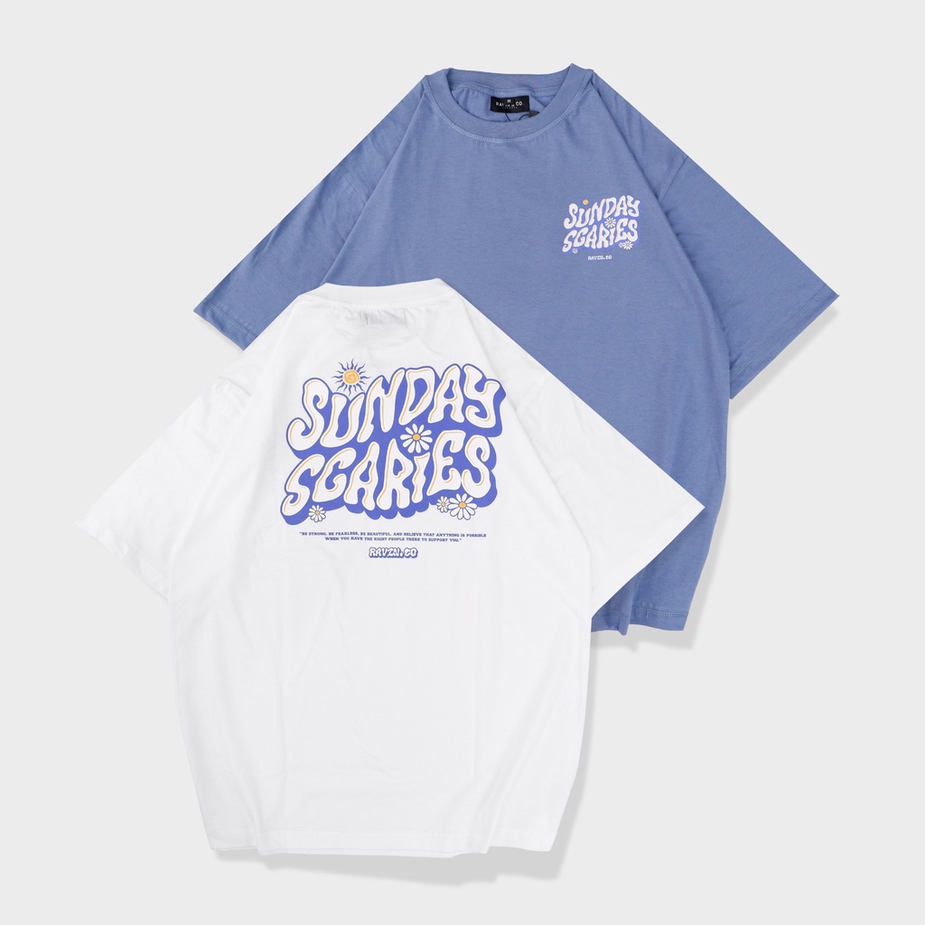 Kaos Oversize Sunday Series // pria dan wanita