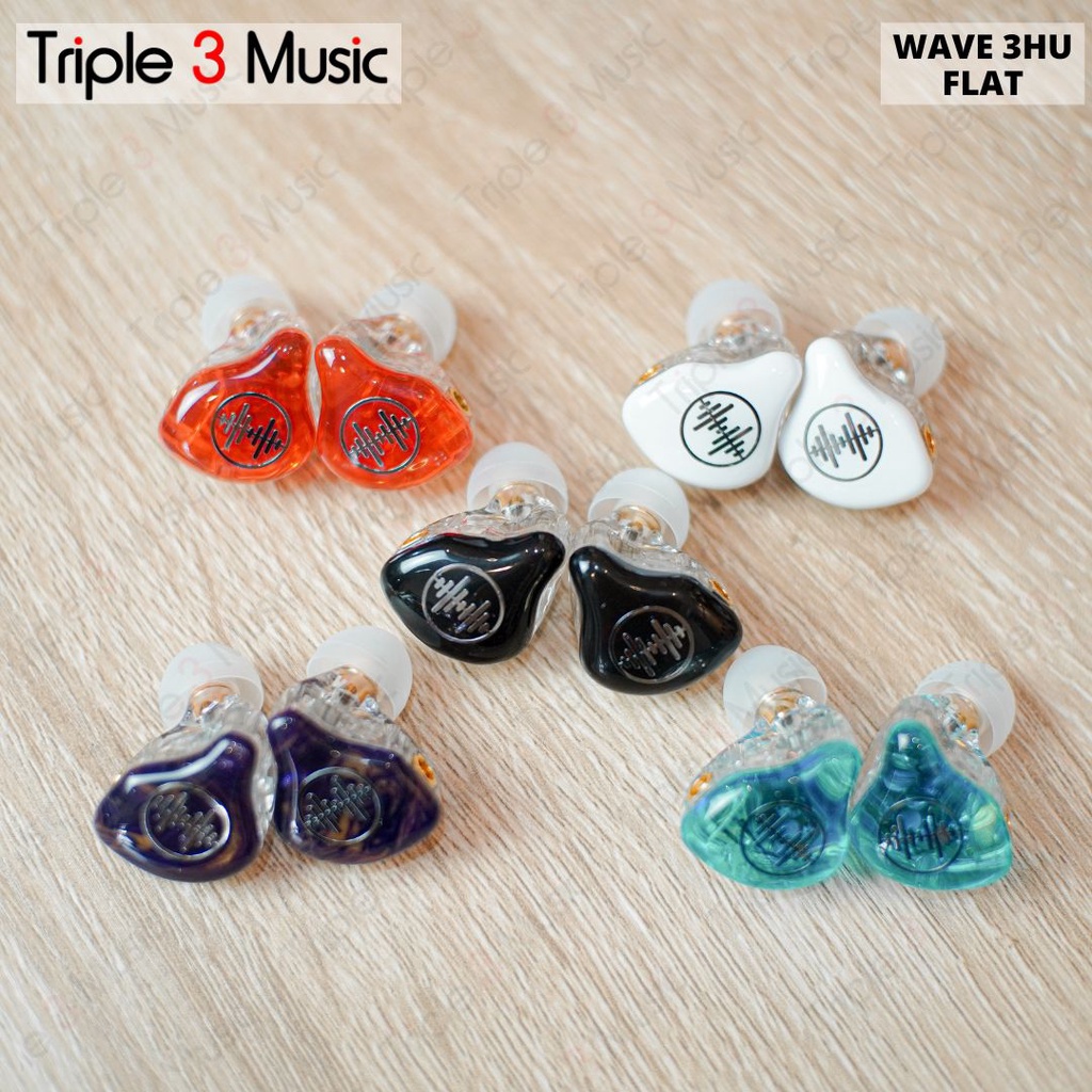 WAVE3HU wave 3HU IEM Flat Edition in ear monitor panggung triple drivr