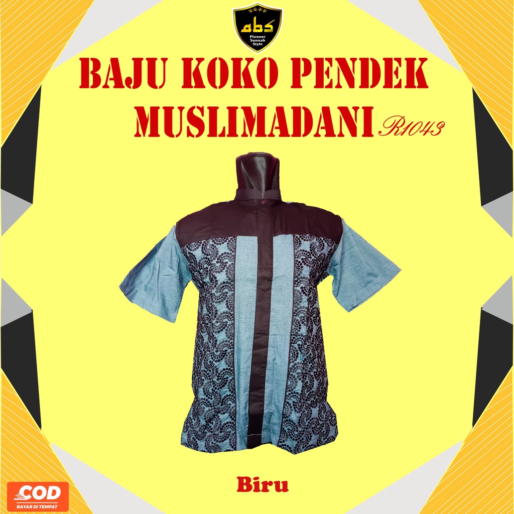 KOKO PENDEK MUSLIMADANI / KOKO MOTIF / KOKO MUSLIM /  BAJU MUSLIM  / KOKO BORDIR