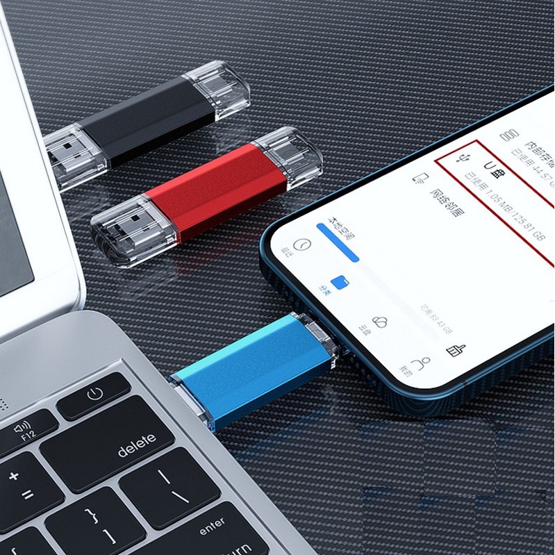 Flashdisk HP 3in1 OTG USB Type C/Micro flash Drive 2tb 1tb Flashdisk Pen Drive High speed Untuk HP/Tablet/PC