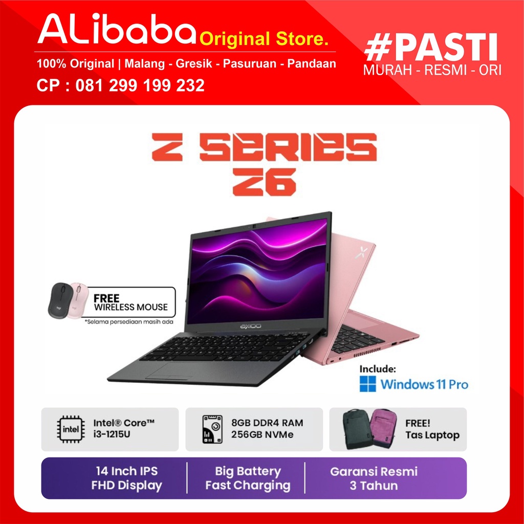 Laptop Axioo Mybook Z6 (RAM 8GB/256GB NVMe) 14” - Windows 11