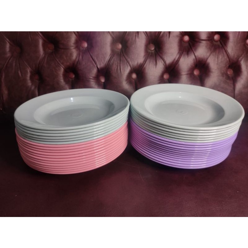 6 PCS PIRING MAKAN MELAMIN ASLI SINGA SINGI ORI BAHAN MELAMIN ASLI 9 INCH TERLARIS