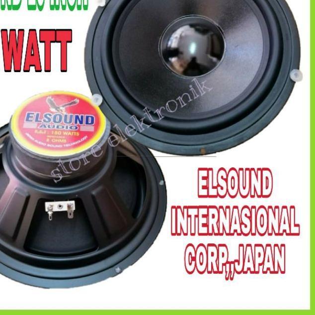 ✯ Speaker Elsound 10 Inch Woofer Bass Original ❂