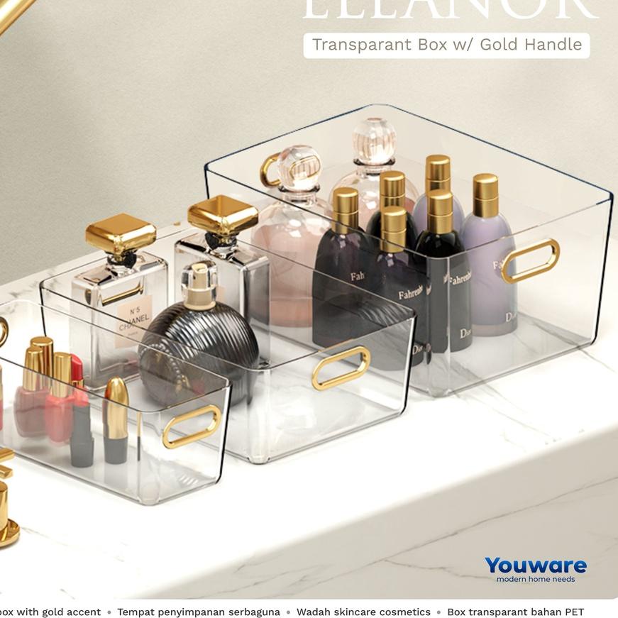 HARGA GROSIR Youware - Eleanor Box Acrylic / Wadah Serbaguna / Kotak Transparan / Organizer / Penyim