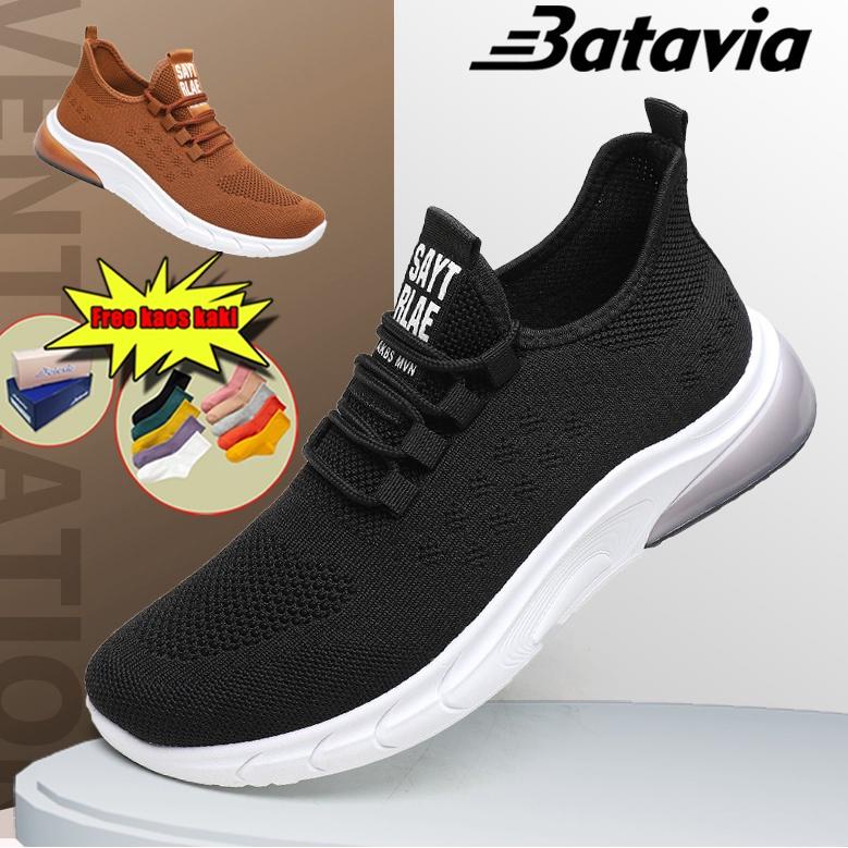 TERLARIS Batavia 2023 Baru Impor Sepatu Pria Tren All-Match Kasual Sepatu Lari Bawah Lembut Bernapas