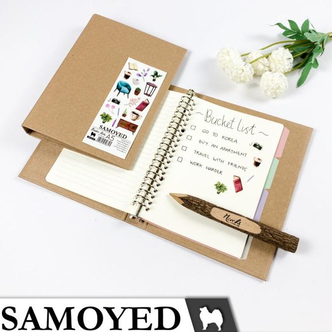 

Binder Note / Loose Leaf Binder A5 - 20 Ring Samoyed BNSV-11 JUAL