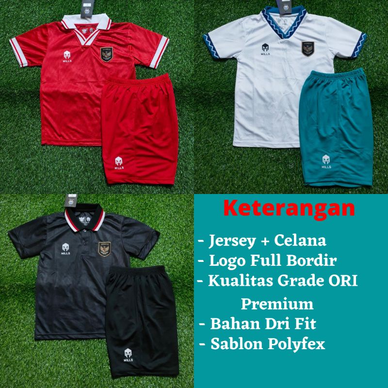 Setelan Jersey Timas Indonesia Anak Home Away 3RD 2022 2023 Grade Ori Import Baju Sepak Bola Anak