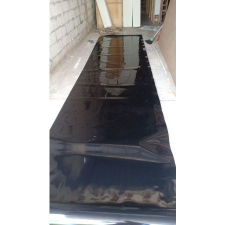 Karpet Pelaminan Dekorasi Hitam glossy / Melamin Black Glossy