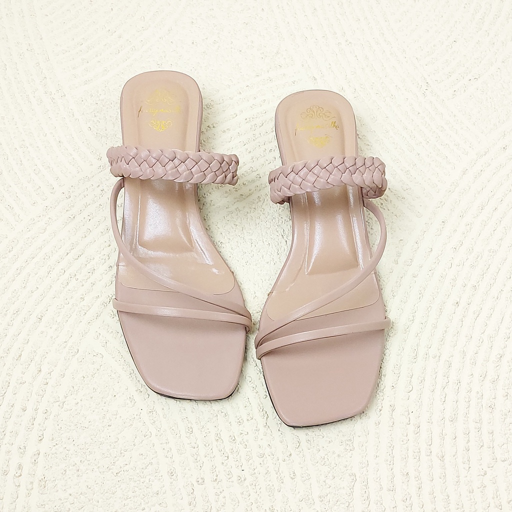 Sandal Heels Wanita Sandal Hak 3 cm M-04