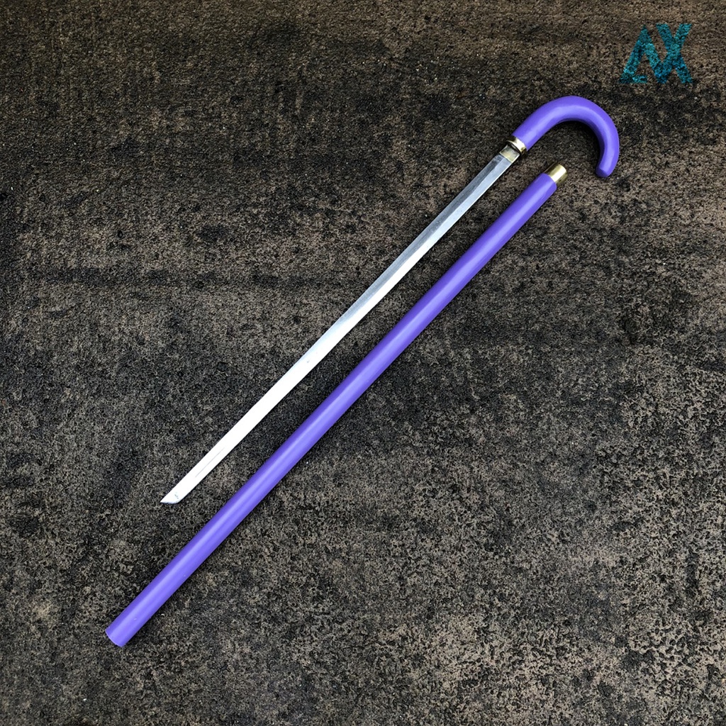 COSPLAY ANIME ONEPIECE KATANA BROOK UNGU PEDANG SAMURAI ANIME