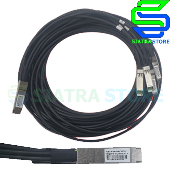 Direct Attach Breakout QSFP+ 40G to 4x SFP+ 10G 7M | QSFP+ 40G DAC