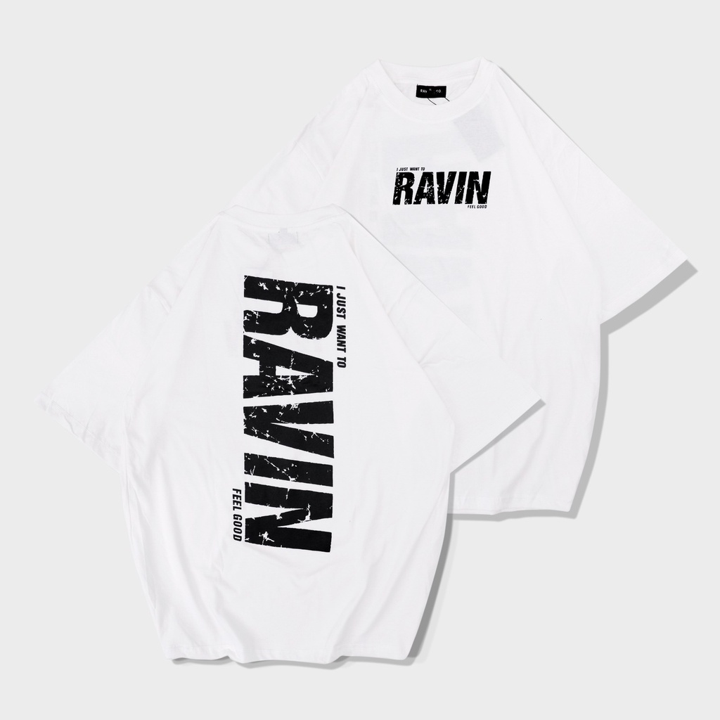 Kaos Oversize Ravin Feel Good // Pria dan wanita