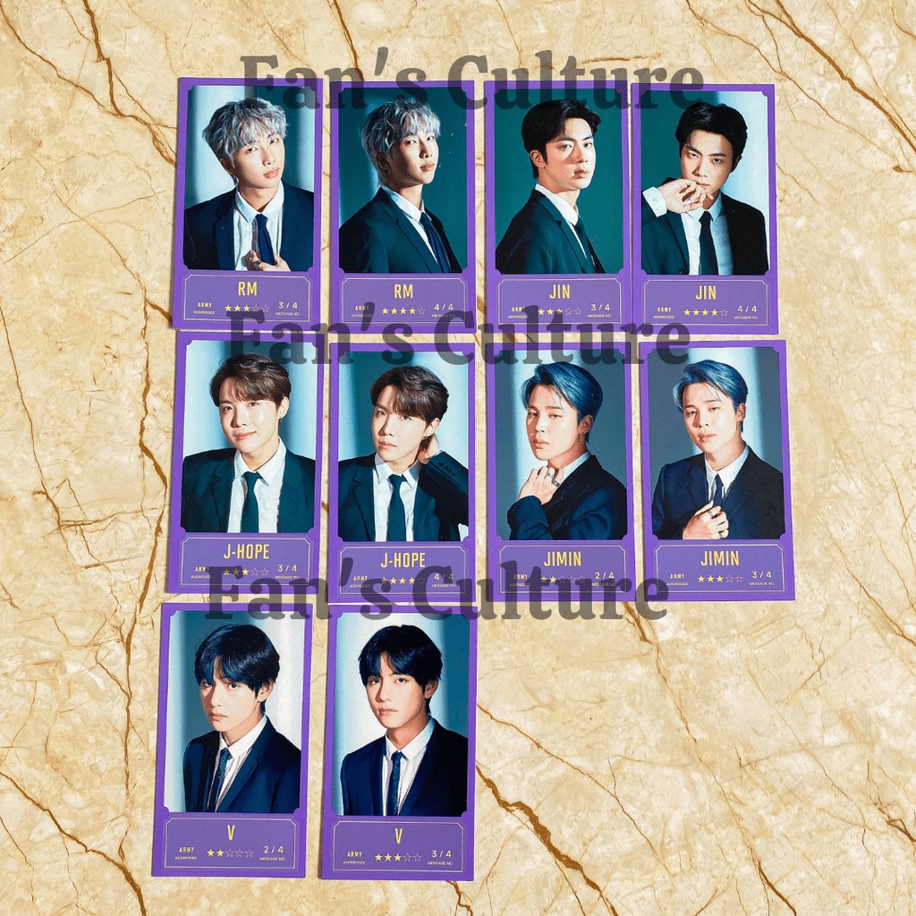 [READY STOCK] SHARING BTS BANG BANG CON BBC MERCH - MESSAGE PHOTO RM Namjoon/JIN/SUGA Yoongi/J-HOPE 