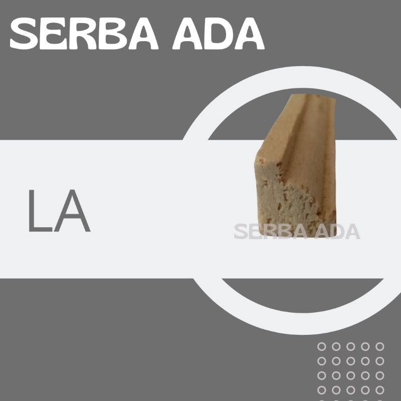 Kayu Profil Sudut LA panjang 2 meter.