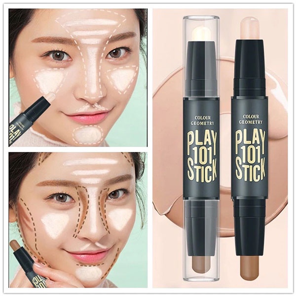 DNM/Lameila Face Stick 2 Head / Concealer Highlight Contouring Shading Make Up Dua Sisi / Facestick Pembentuk Lekukan Wajah / TS-121