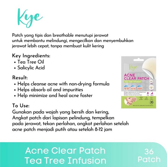 Kye Acne Clear Patch - 36 Patch