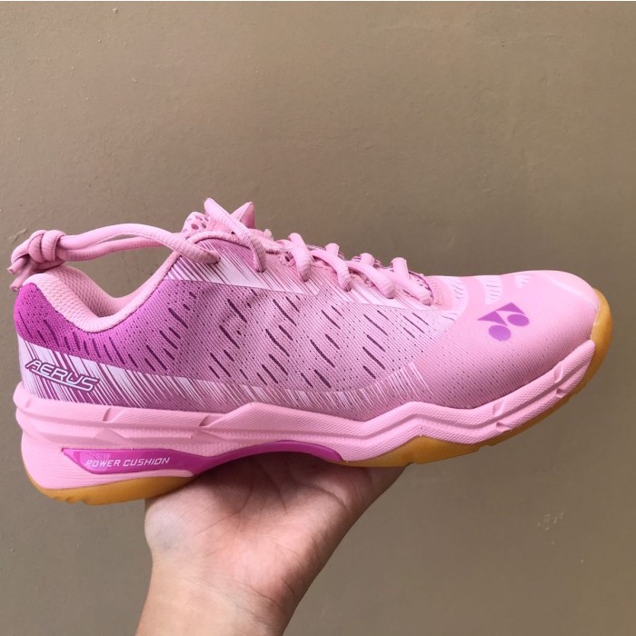 {MentariStore} Hot Promo Sepatu Badminton Yonex Aerus X Original - Pink Berkualitas