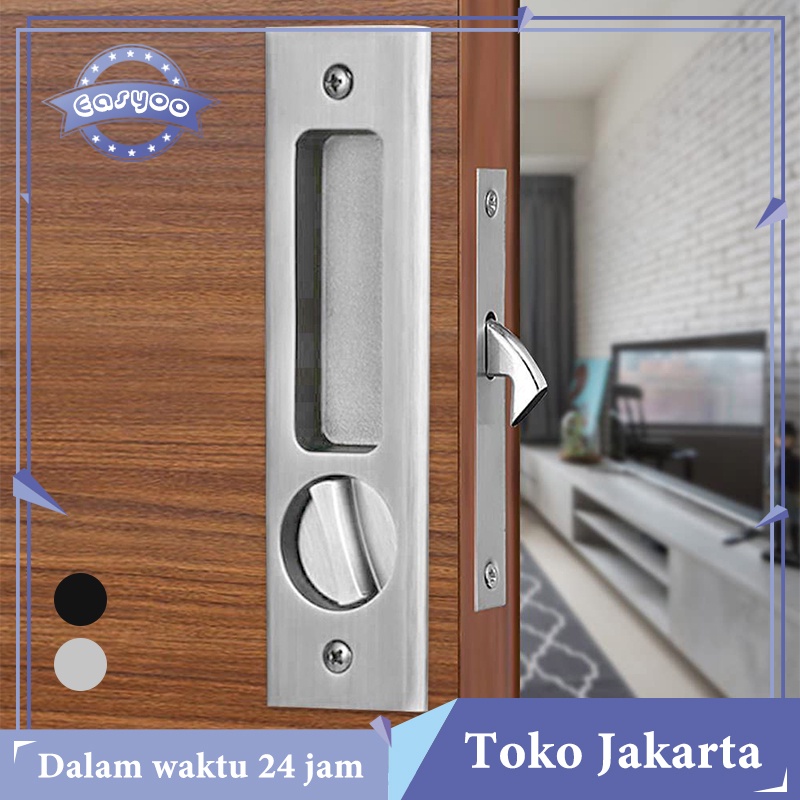 Jual Kunci Pintu Sliding Geser Set Invisible Sliding Door Lock Latch