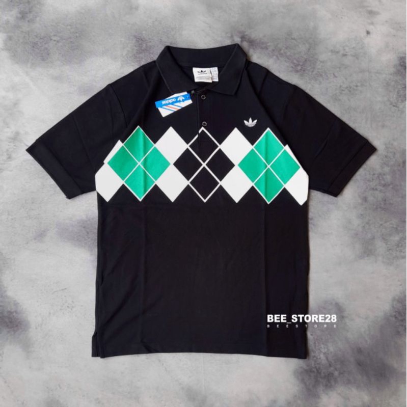 POLO SHIRT ADIDAS ARGYLE AUTHENTIC FULL LEBEL