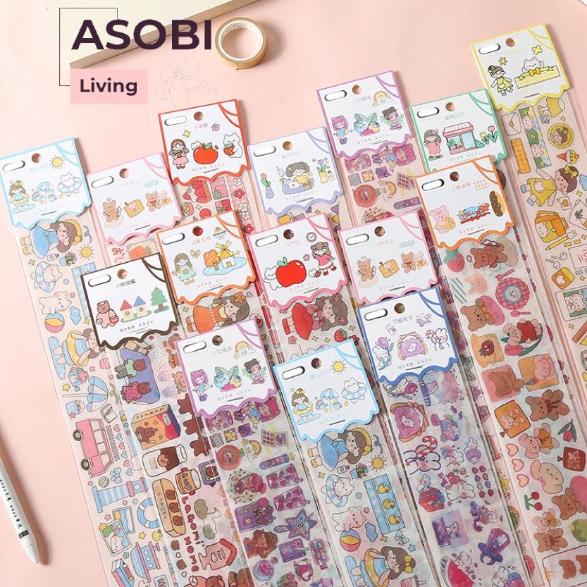 

STIKER/STICKER HIAS GUNTING SUPER LUCU UNTUK DIY JURNAL SCRAPBOOK HANDBOOK