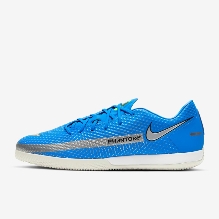 {MentariStore} Sepatu Futsal Nike Phantom GT Academy IC - Blue Silver CK8467-400 Ori - 43 Limited