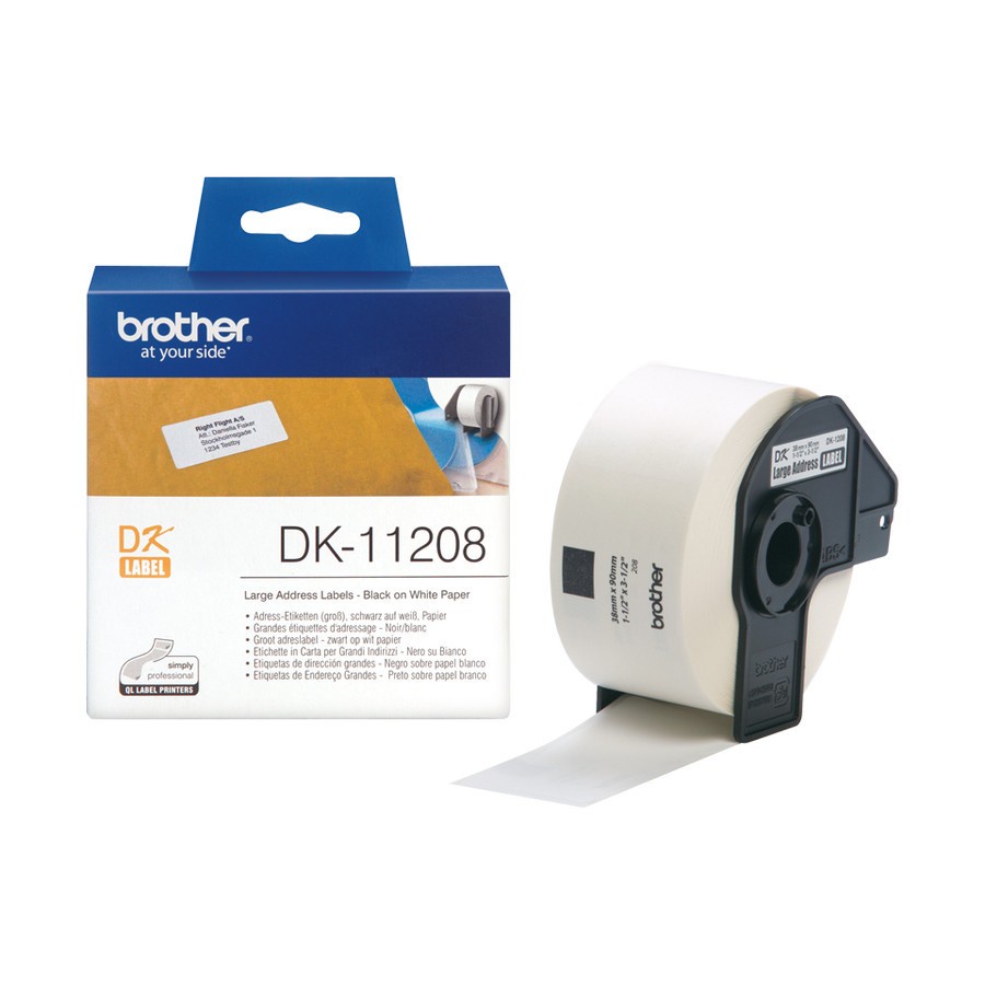 

BROTHER Label Tape DK11208 Large Address Label 38 MM X 90 MM DK-11208