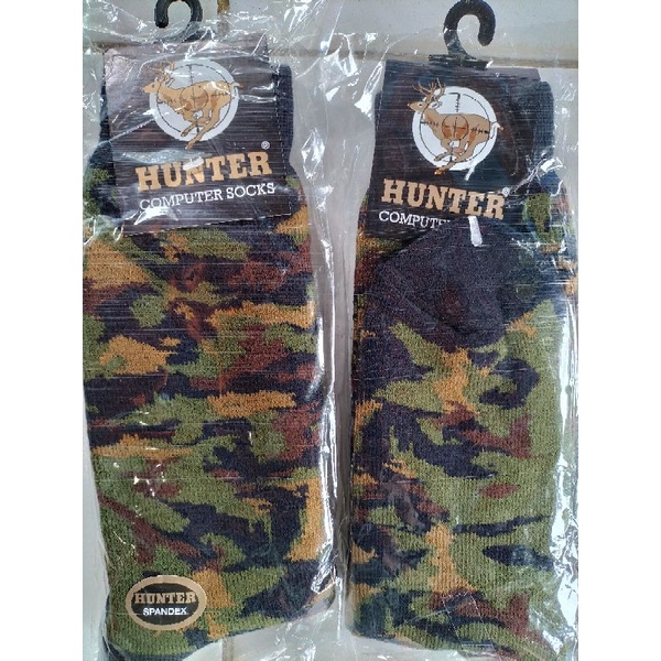 Kaos Kaki HUNTER/Kaos Kaki Loreng/Kaos Kaki Tebal Hitam