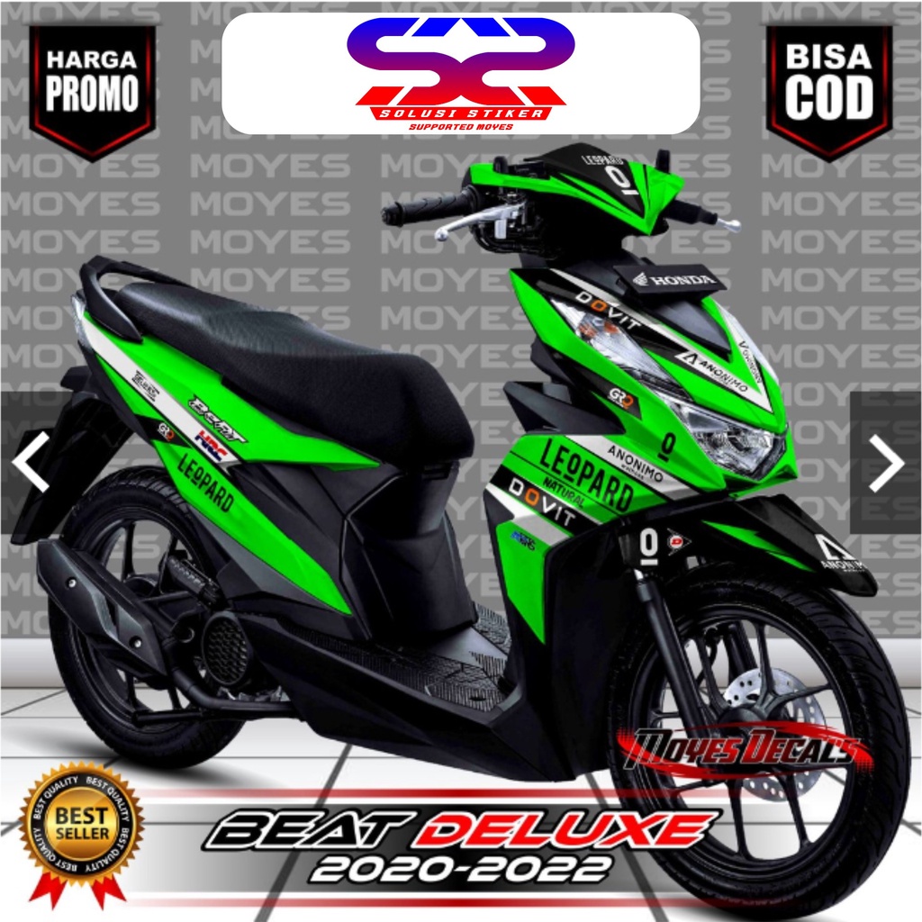 (COD) Decal Stiker Beat Deluxe 2020 2022 MotifHijau Fullbody