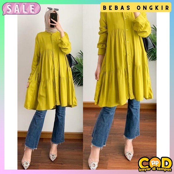 Tunik Polos Wanitaa Pakean Tunika Model Terbaru 2023 Bju Tonik Wnta Kekinian Atasan Tunik Best Selle