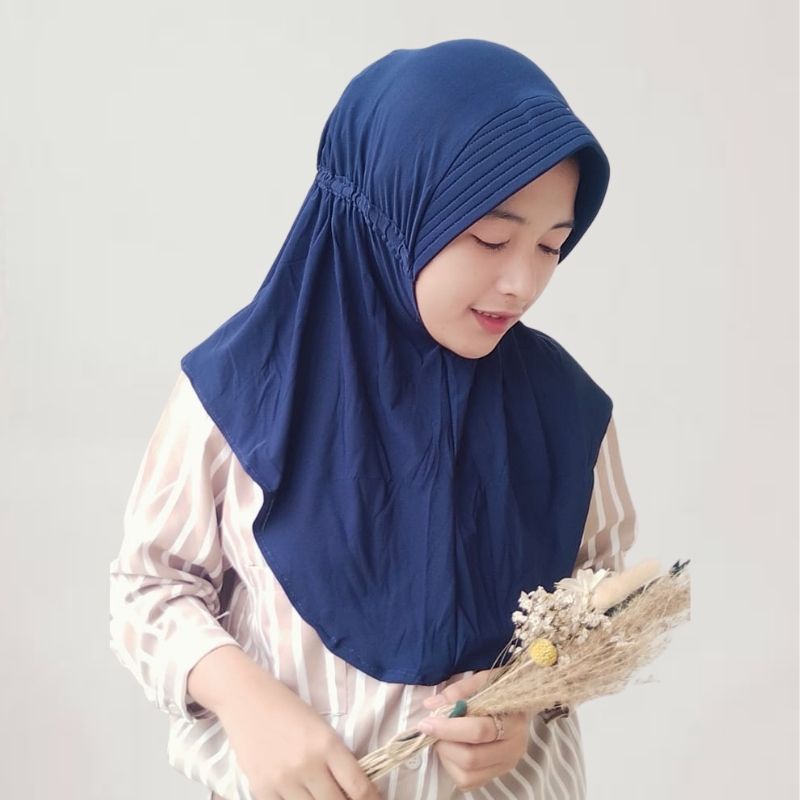 Hijab humairoh - Jilbab Serut Jokowi Jilbab instan serut jersey Jilbab serut polos