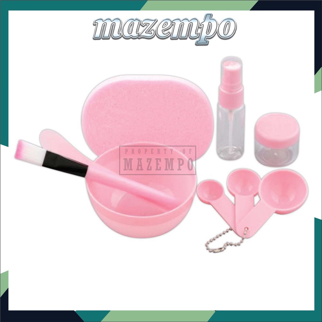 Alat Make Up Mangkok Masker Set 9 in1 Tools Set Mask Kuas Wajah