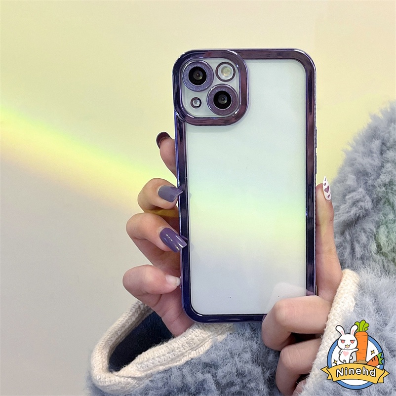 Case Pelindung Bumper Warna Permen Transparan Tahan Banting Untuk iPhone 13 12 11 Pro Max X Xr Xs Max SE 2020 8 7 6 6s Plus