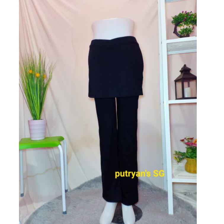 MURAH CELANA SENAM ROK POLOS HITAM