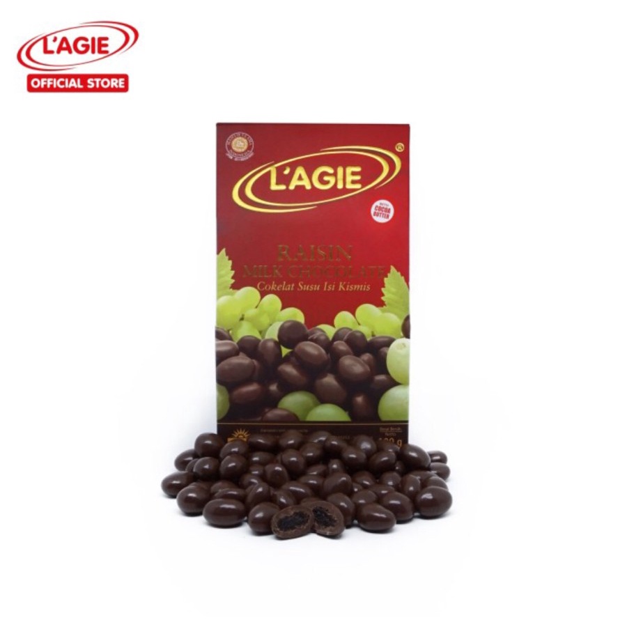 Lagie Raisin Milk Chocolate Cokelat Susu isi Kismis 100 gr