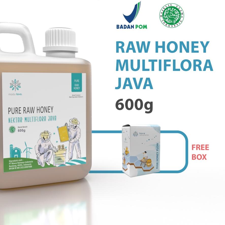 

✸ Asli Murni 600gr Tava Grade A Nektar Multiflora Java 100% Alami Pure Natural Raw Honey ♔