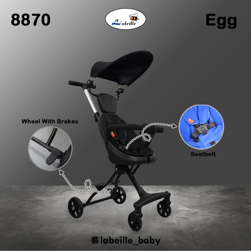L"ABEILLE Magic Stroller 8870 Egg