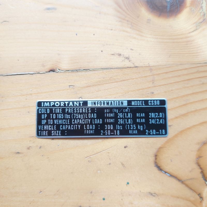 Stiker Stenkas Tutup Rantai S90 Astra 90z