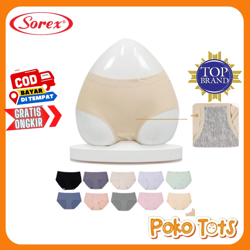 Sorex CD Seamless Polos EA 510 Size (EL-QL) Celana Dalam Seamless Wanita Tanpa Jahitan CD Anti Nyeplak