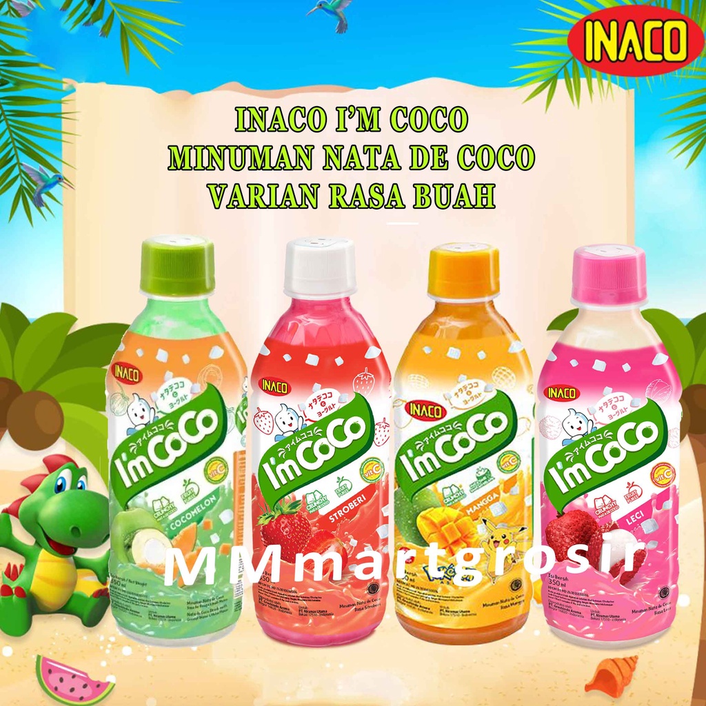 INACO I'm Coco/ Minuman Nata De Coco/ Minuman Aneka Buah/350ml