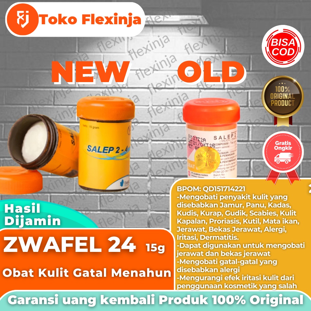 Obat 𝗦𝗔𝗟𝗘𝗣 𝗭𝗪𝗔𝗙𝗘𝗟 𝗡𝗨 𝟮𝟰 Belerang Sulfur 100 Original BPOM Salep Gatal Kutu Air Eksim Panu Kurap Biduran Gudik Scabies Psoriasis Kutil Mata ikan Jamur Ampuh