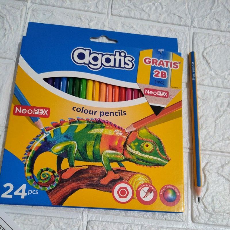 

pensil warna agatis 24 warna