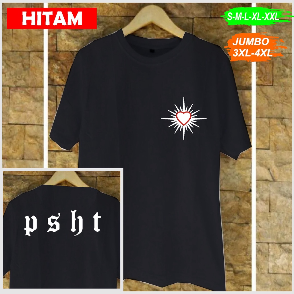 PSHT TULISAN BELAKANG KAOS PRIA DAN WANITA ATASAN KAOS OBLONG KAOS LUCU UNIK TERBARU UNISEX