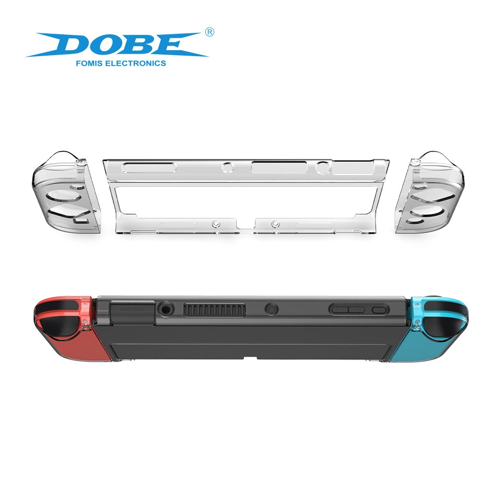 DOBE Protective Case For Nintendo Switch OLED Casing Transparan Bening Crystal Clear