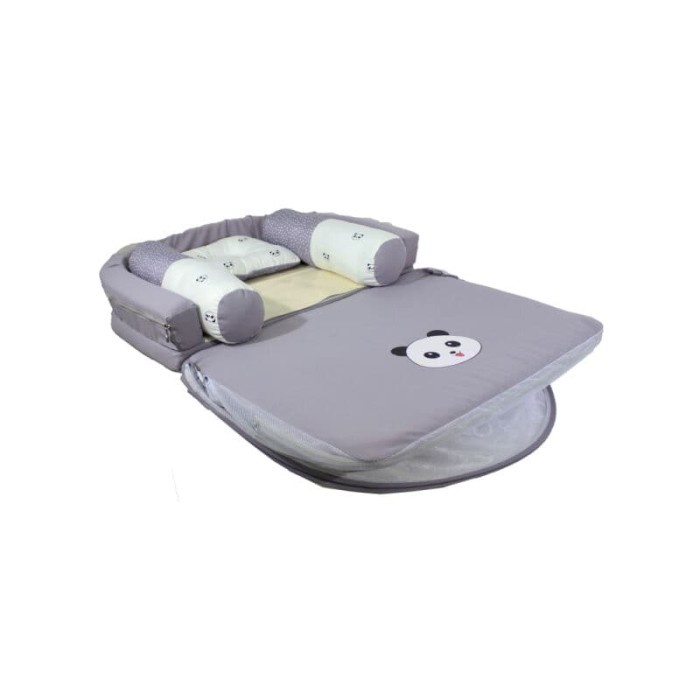 Terlaris Omiland Obk5311 Kasur Lipat Oval Bumper Seri Panda